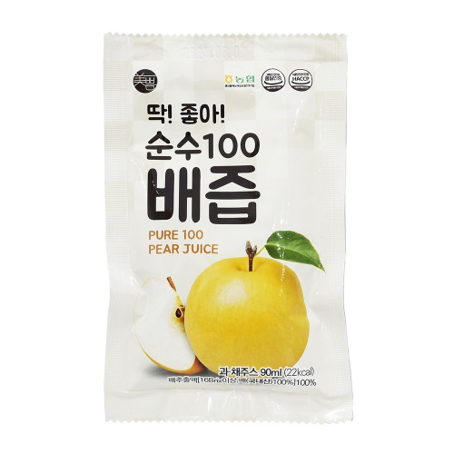 【樂自購】韓國 美好生活100%蔚州水梨汁90ml #10入裝#超取最多4組
