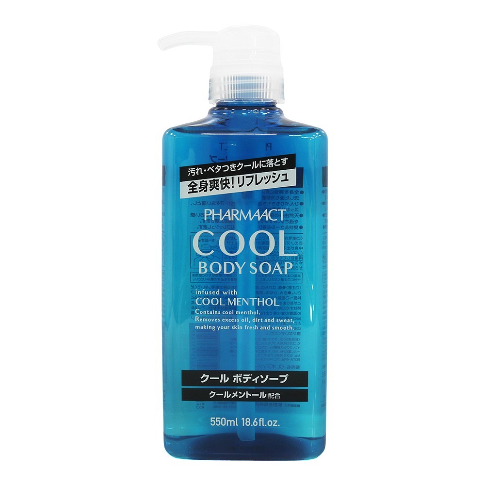 【樂自購】日本 PHARMAACT 薄荷涼感 洗髮精/沐浴露 550ml 涼爽洗面乳130g TONIC-規格圖1