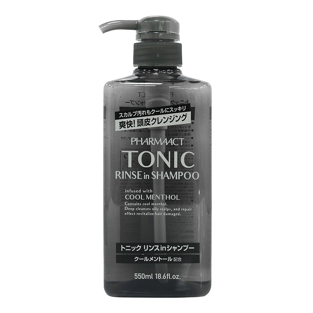 【樂自購】日本 PHARMAACT 薄荷涼感 洗髮精/沐浴露 550ml 涼爽洗面乳130g TONIC-規格圖1