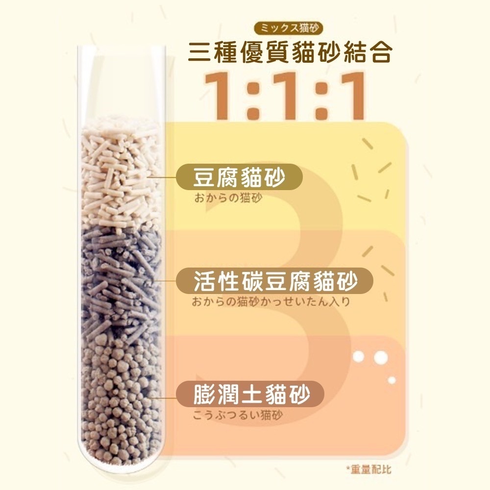 LieBaoの舖🐱新品好用貓砂🐱catty man多格漫 混合貓砂 膨潤土 豆腐砂 貓咪活性碳豆腐砂 2.5kg🎉-細節圖3
