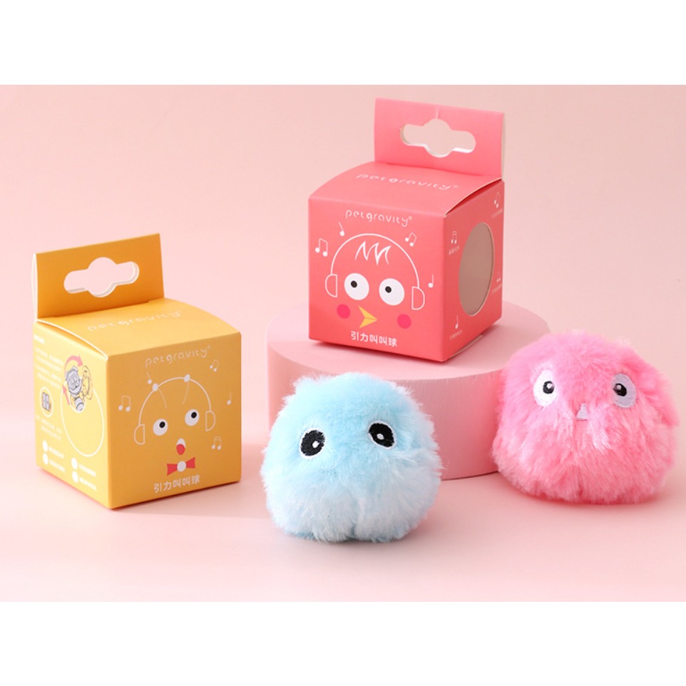 LieBaoの舖🐱貓薄荷貓玩具🐱寵物毛絨叫叫球 貓咪玩具🎈發聲球 貓玩具 引力叫叫球🧶貓咪逗貓球 發聲寵物玩具 -細節圖5