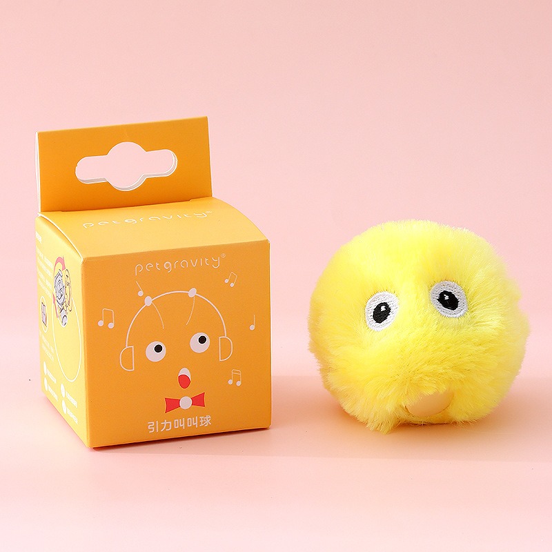 LieBaoの舖🐱貓薄荷貓玩具🐱寵物毛絨叫叫球 貓咪玩具🎈發聲球 貓玩具 引力叫叫球🧶貓咪逗貓球 發聲寵物玩具 -細節圖11