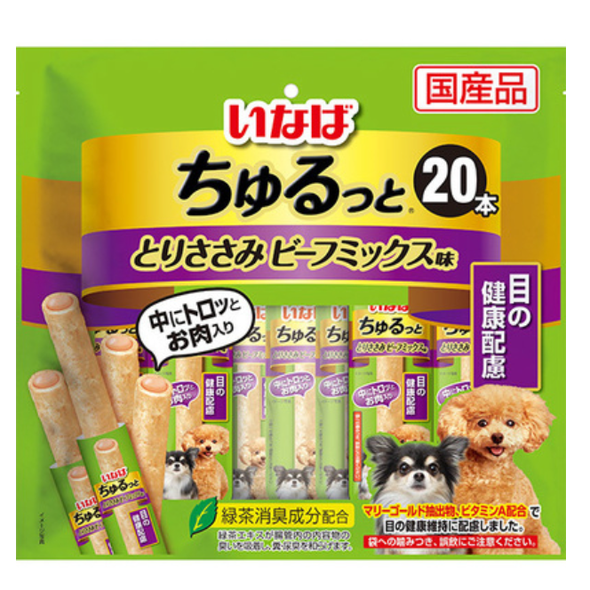 LieBaoの舖 🐶狗狗喜歡🐶INABA 犬用 啾嚕夾心肉泥棒🎉犬零食 小餅乾 關節健康 8入/20入/40入🐶-細節圖3