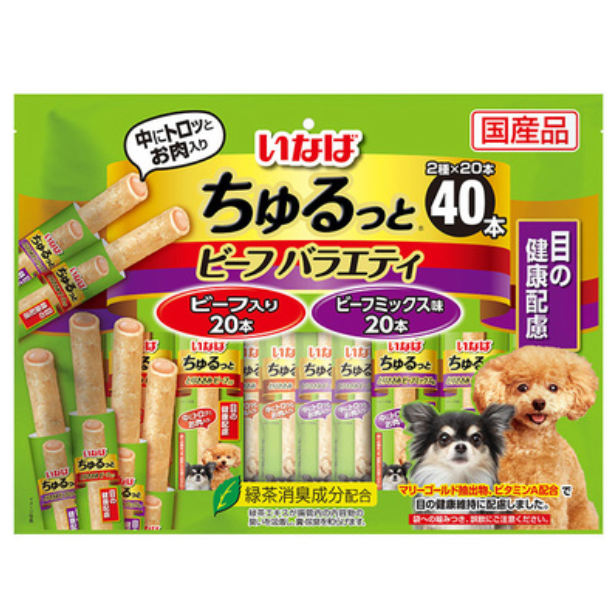 LieBaoの舖 🐶狗狗喜歡🐶INABA 犬用 啾嚕夾心肉泥棒🎉犬零食 小餅乾 關節健康 8入/20入/40入🐶-細節圖4