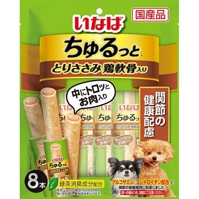 LieBaoの舖 🐶狗狗喜歡🐶INABA 犬用 啾嚕夾心肉泥棒🎉犬零食 小餅乾 關節健康 8入/20入/40入🐶-細節圖6