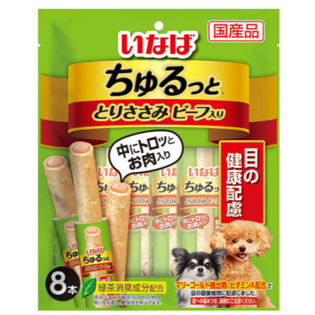 LieBaoの舖 🐶狗狗喜歡🐶INABA 犬用 啾嚕夾心肉泥棒🎉犬零食 小餅乾 關節健康 8入/20入/40入🐶-細節圖8