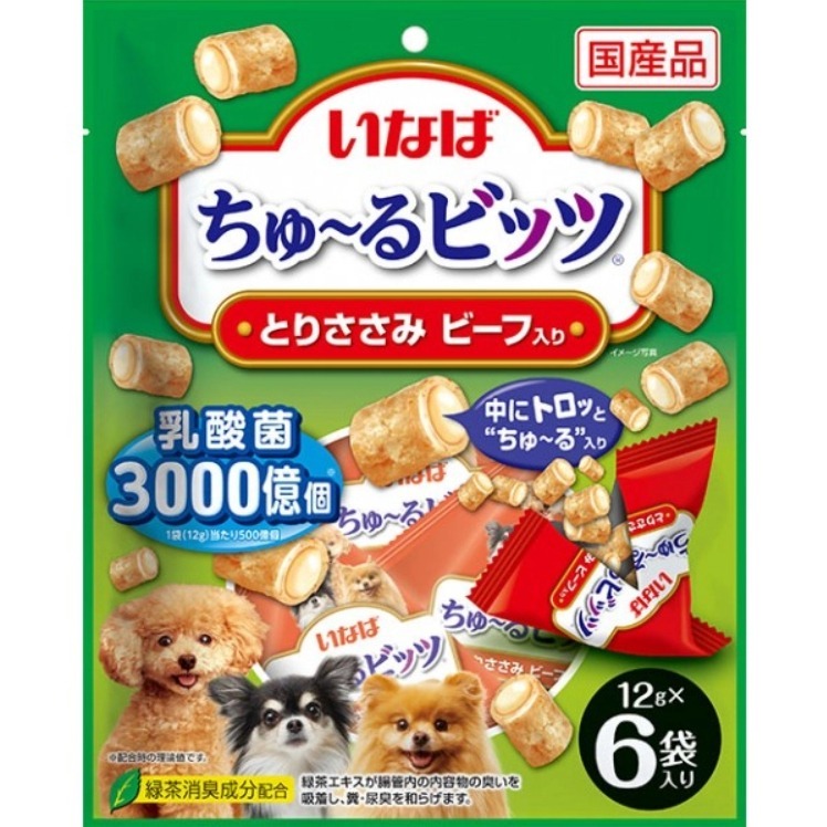 LieBaoの舖 🐶狗狗喜歡🐶INABA 稻葉🐕犬用 3000億個乳酸菌迷你夾心酥 綜合系列 多種口味💕犬零食-細節圖7