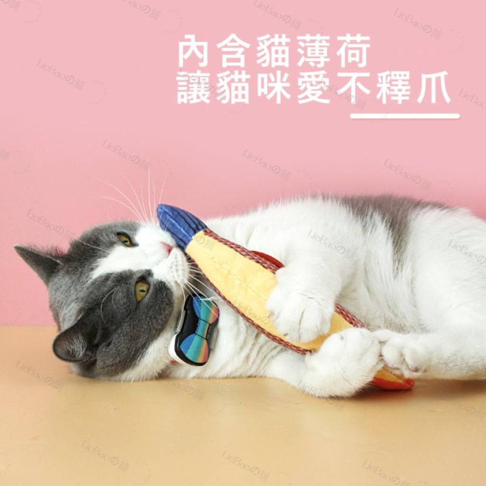 LieBaoの舖🐱貓咪喜歡🐱貓咪薄荷海鮮逗貓玩具❤️貓薄荷 貓咪抱枕 貓薄荷 貓咪玩具💓寵物貓玩具 貓草魚 貓玩具-細節圖2