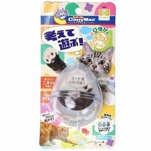 LieBaoの舖🐱寵物玩具🐱日本 CattyMan 貓咪透明漏食透明玩具蛋🎉慢食器 漏食器✨貓咪慢食器 貓咪玩具-細節圖2