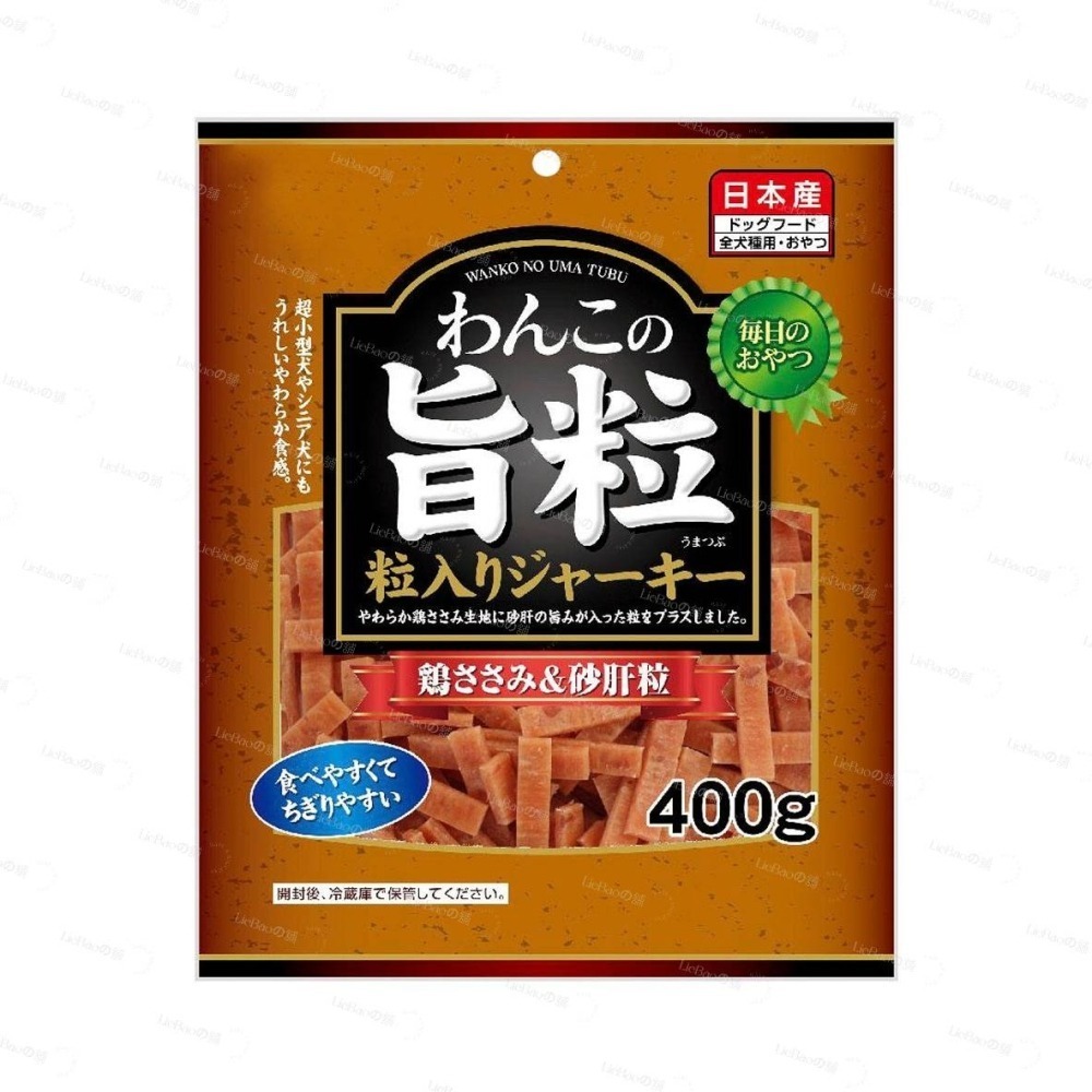 LieBaoの舖🐶狗零食🐶日本Q-PET巧沛 旨粒 大包裝軟肉條 400g 犬零食 🐶軟肉條🍅犬零食🍅犬點心-細節圖2