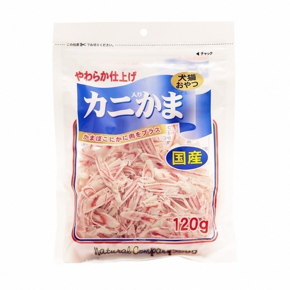 LieBaoの舖🐱出清出清🐶日本 藤澤 天然蟹肉絲 大包裝 犬貓皆可食用 犬貓零食 120g🐱家庭號大包裝 超划算-細節圖4