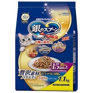 LieBaoの舖🐱貓咪喜歡🐱銀湯匙 unicharm 奢華海之味 奢華饗宴😻綜合營養貓糧 奢華海鮮風味🆕貓咪飼料-細節圖4