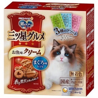 LieBaoの舖🐱貓咪喜歡🐱日本 銀湯匙unicharmpet 三星美食 香酥奶油盒 貓餅乾 貓零食 貓點心 貓餅乾-細節圖2