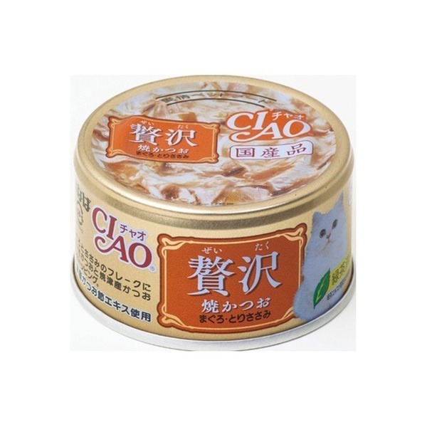 LieBaoの舖🐱貓咪罐頭🐱日本 CIAO 奢華寵愛貓罐 贅沢貓罐 豪華系列🎉貓罐頭 奢侈罐 零食罐 80g 貓罐-細節圖4