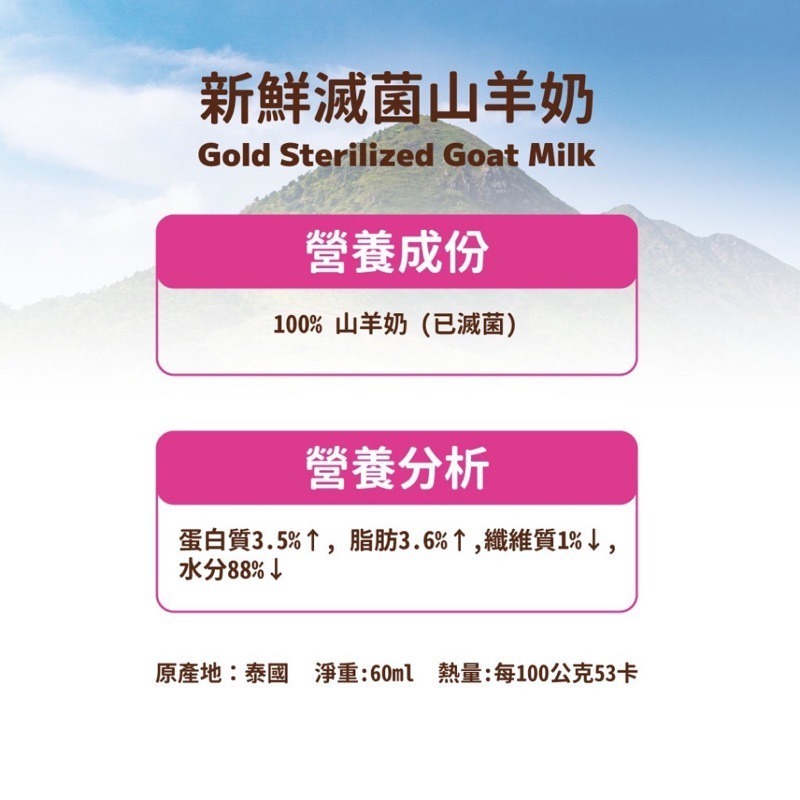LieBaoの舖🐶犬貓營養🐱Gold 寵物山羊奶 60ml Gold羊奶 狗羊奶 貓羊奶 寵物羊奶 Gold寵物羊奶-細節圖5