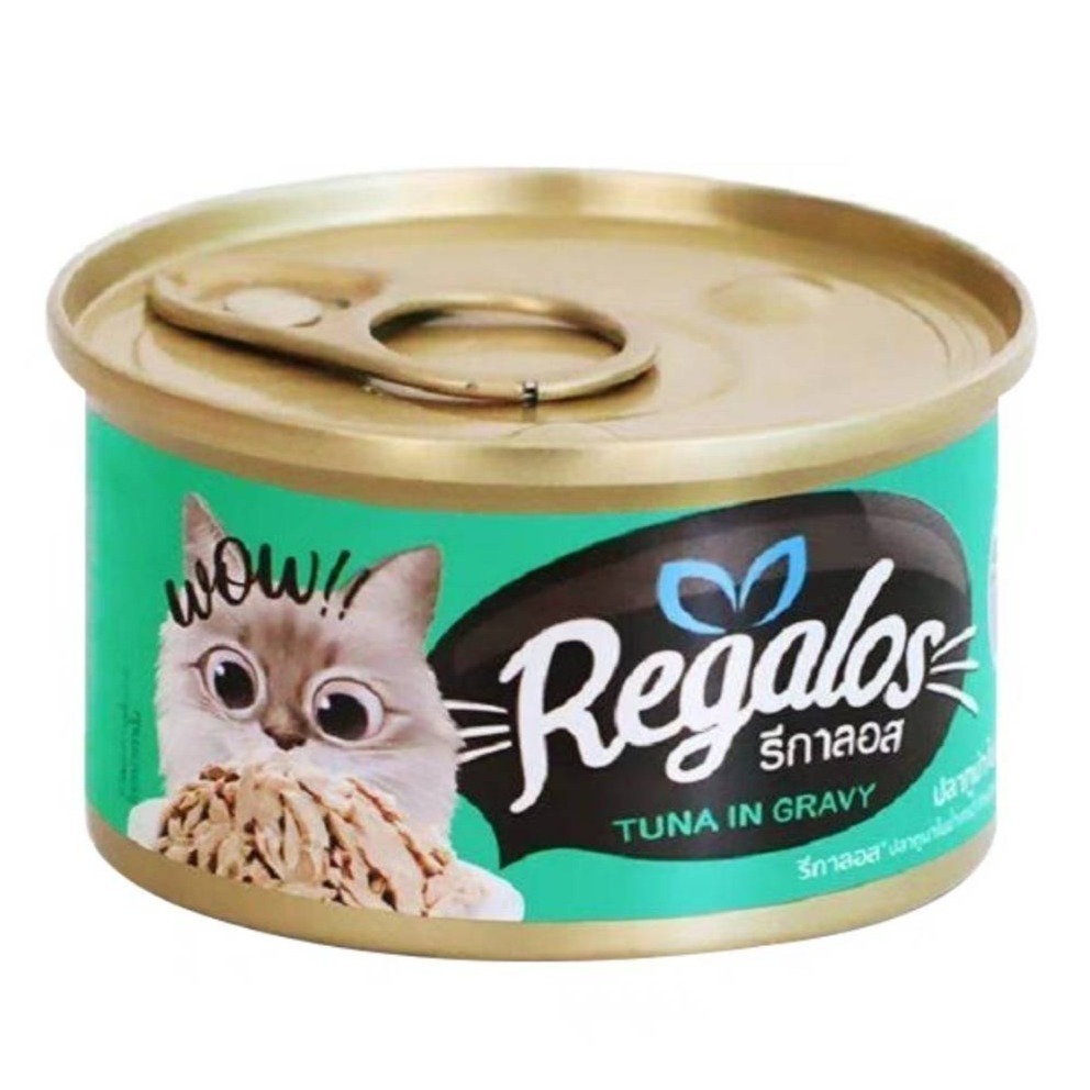 LieBaoの舖🐱貓咪罐頭🐱Regalos 禮佳樂貓湯罐頭 80g😻貓主食罐 新鮮魚肉 貓罐💖貓濕食 貓咪補水罐-細節圖2