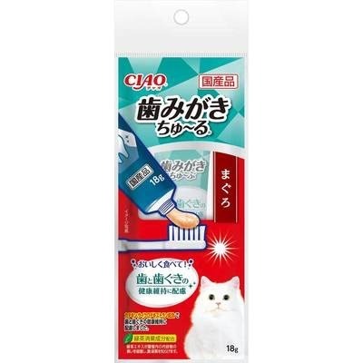 LieBaoの舖🐱貓咪零食🐱日本 CIAO啾嚕貓肉泥口齒清潔牙膏18g💕肉泥膏 啾嚕貓肉泥膏🐱管狀肉泥 貓肉泥-細節圖2