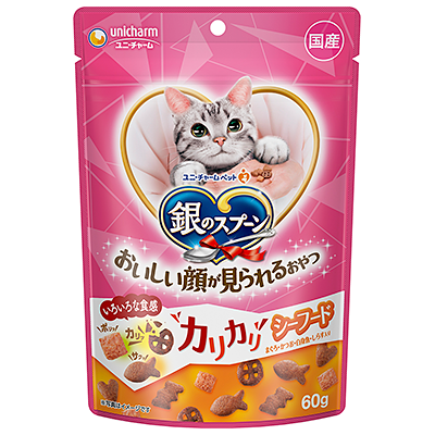LieBaoの舖🐱貓奴必備款🐱銀湯匙 Happy Crunch銀湯匙小確幸貓咪零食潔牙餅乾🆕貓咪零食🆕️貓咪餅乾-細節圖2