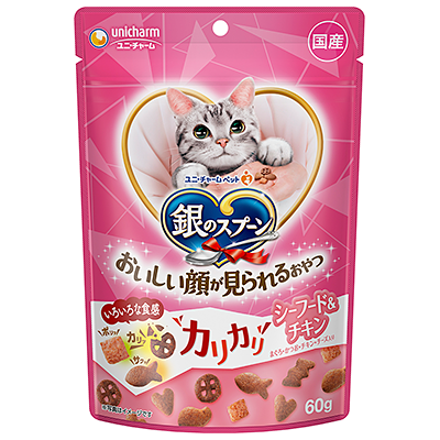 LieBaoの舖🐱貓奴必備款🐱銀湯匙 Happy Crunch銀湯匙小確幸貓咪零食潔牙餅乾🆕貓咪零食🆕️貓咪餅乾-細節圖3