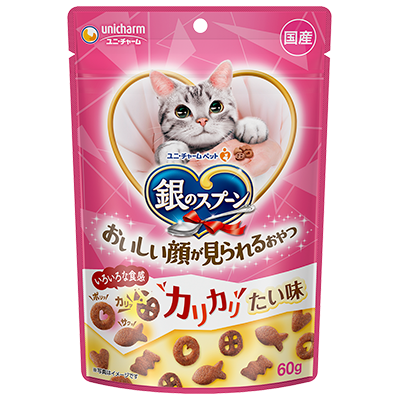 LieBaoの舖🐱貓奴必備款🐱銀湯匙 Happy Crunch銀湯匙小確幸貓咪零食潔牙餅乾🆕貓咪零食🆕️貓咪餅乾-細節圖6