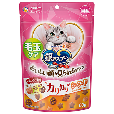 LieBaoの舖🐱貓奴必備款🐱銀湯匙 Happy Crunch銀湯匙小確幸貓咪零食潔牙餅乾🆕貓咪零食🆕️貓咪餅乾-細節圖7