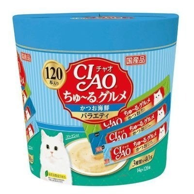 LieBaoの舖🐱貓零食🐱CIAO日本 啾嚕貓肉泥桶裝系列60入/120入🐟桶裝貓肉泥🎉綜合肉泥桶🎉家庭號肉泥-細節圖6