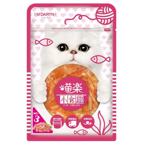 LieBaoの舖🐱貓零食❤️MDARYN喵樂❤️小食趣系列🎨綜合海鮮貓零食🐟貓肉條🐓雞絲🐓魚片🐟小食趣系列-規格圖2