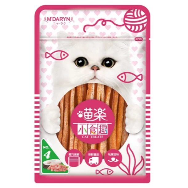 LieBaoの舖🐱貓零食❤️MDARYN喵樂❤️小食趣系列🎨綜合海鮮貓零食🐟貓肉條🐓雞絲🐓魚片🐟小食趣系列-規格圖2