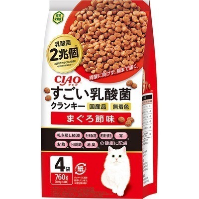 LieBaoの舖🐱貓咪零食🐱CIAO日本2兆個綜合營養乳酸菌系列貓餅乾 4入*760g😻貓咪乳酸菌⭐綜合營養貓糧⭐-規格圖9
