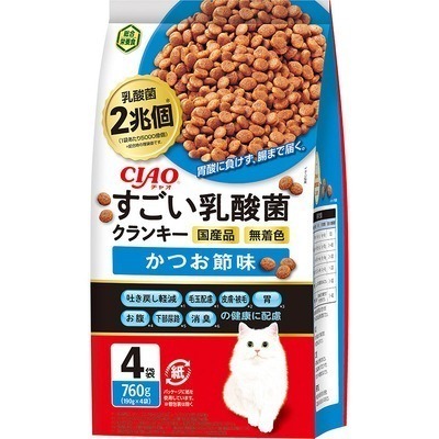 LieBaoの舖🐱貓咪零食🐱CIAO日本2兆個綜合營養乳酸菌系列貓餅乾 4入*760g😻貓咪乳酸菌⭐綜合營養貓糧⭐-規格圖9