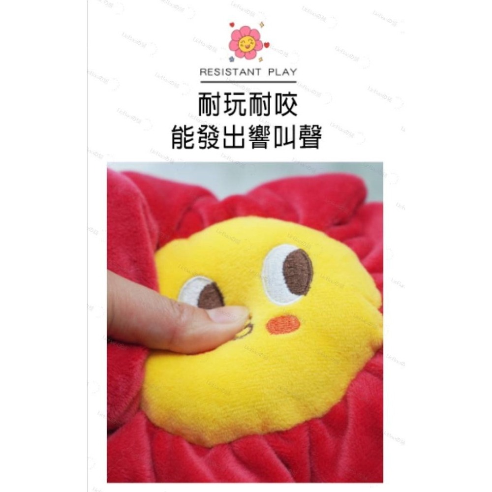 LieBaoの舖🐶寵物玩具🐶笑臉花耐咬磨牙潔齒棉繩發聲狗狗毛絨玩具🎊寵物拔河玩具🍗寵物耐咬玩具🎊狗狗毛絨玩具-細節圖5