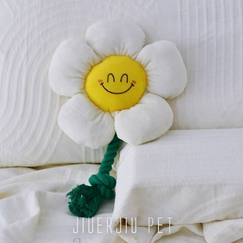 LieBaoの舖🐶寵物玩具🐶笑臉花耐咬磨牙潔齒棉繩發聲狗狗毛絨玩具🎊寵物拔河玩具🍗寵物耐咬玩具🎊狗狗毛絨玩具-規格圖8