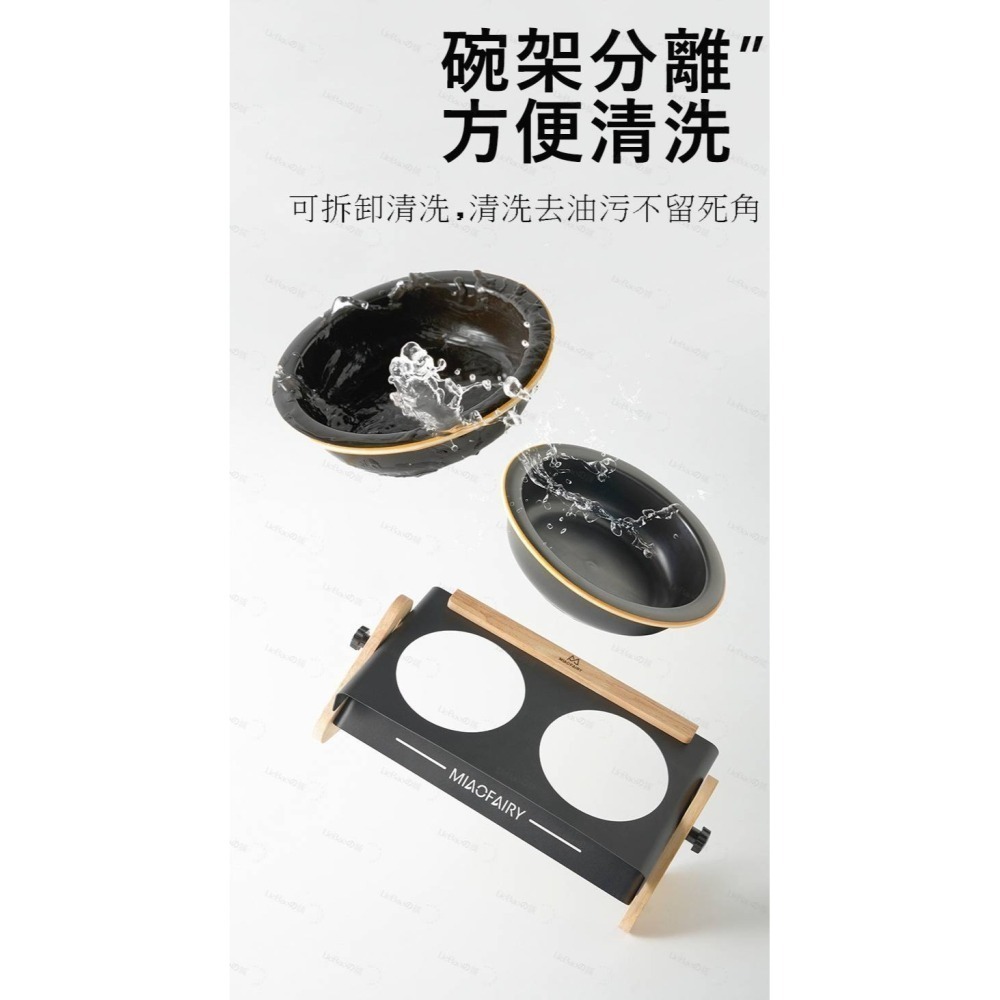 LieBaoの舖🐱寵物用品🐶露營風加大調節高架金屬穩固耐用犬貓碗架🎉露營風可調碗架🎉犬貓戶外碗🎉陶瓷寵物碗🎉-細節圖5