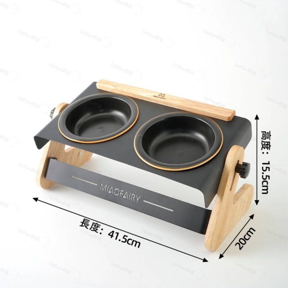 LieBaoの舖🐱寵物用品🐶露營風加大調節高架金屬穩固耐用犬貓碗架🎉露營風可調碗架🎉犬貓戶外碗🎉陶瓷寵物碗🎉-規格圖10