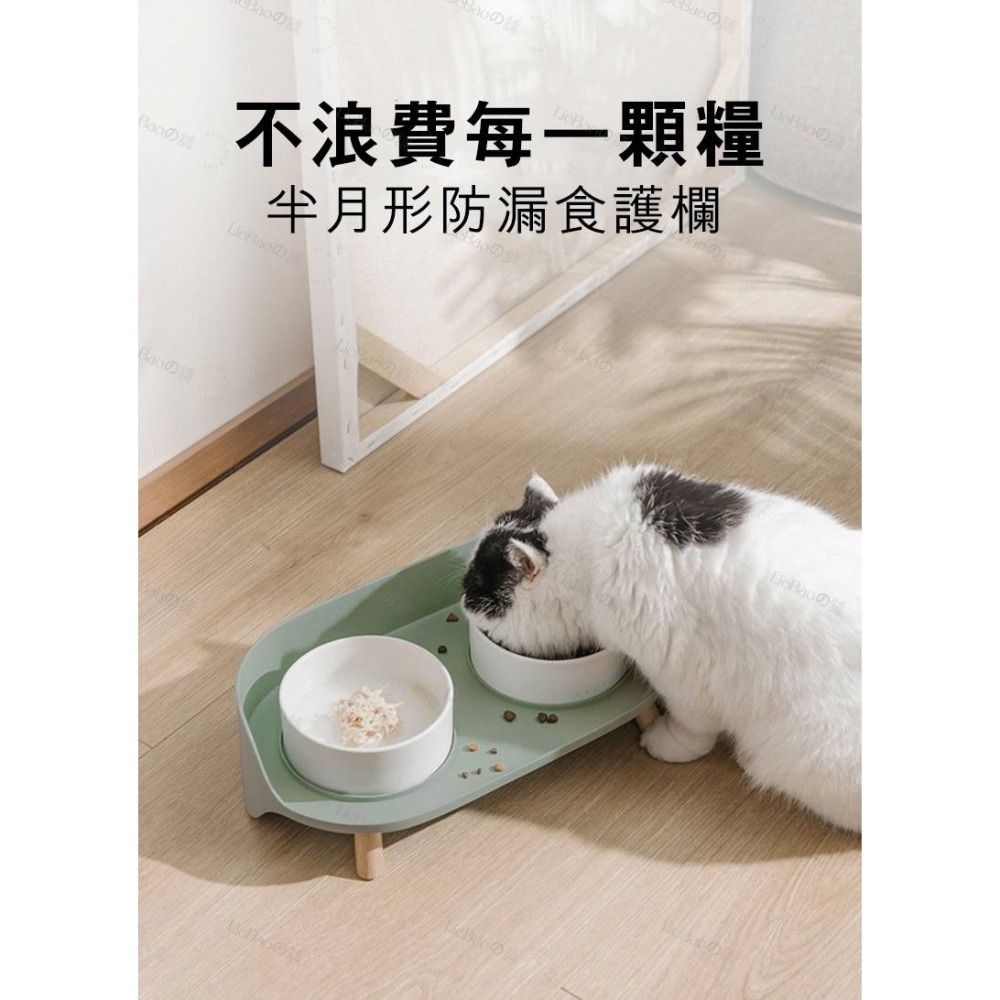 LieBaoの舖🐱寵物用品🐶犬貓護頸防漏食自由變換月半型雙碗小餐桌🎉犬貓飲水碗🎉犬貓護頸碗🎉寵物高碗架🎉-細節圖2