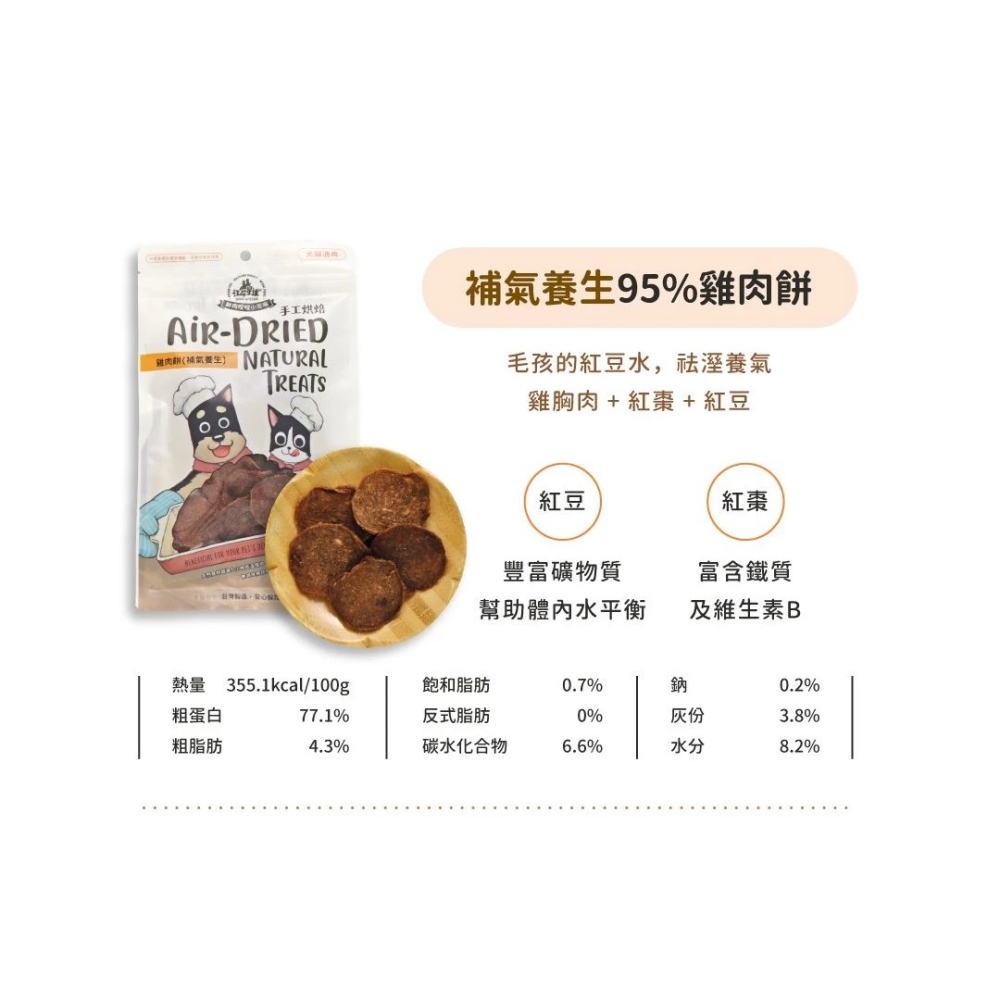 LieBaoの舖🐶犬貓零食🐱汪喵星球 養生食補95%雞肉餅50g✨補氣養生✨美膚爆毛✨護眼✨貓狗可吃✨雞肉餅✨-細節圖8