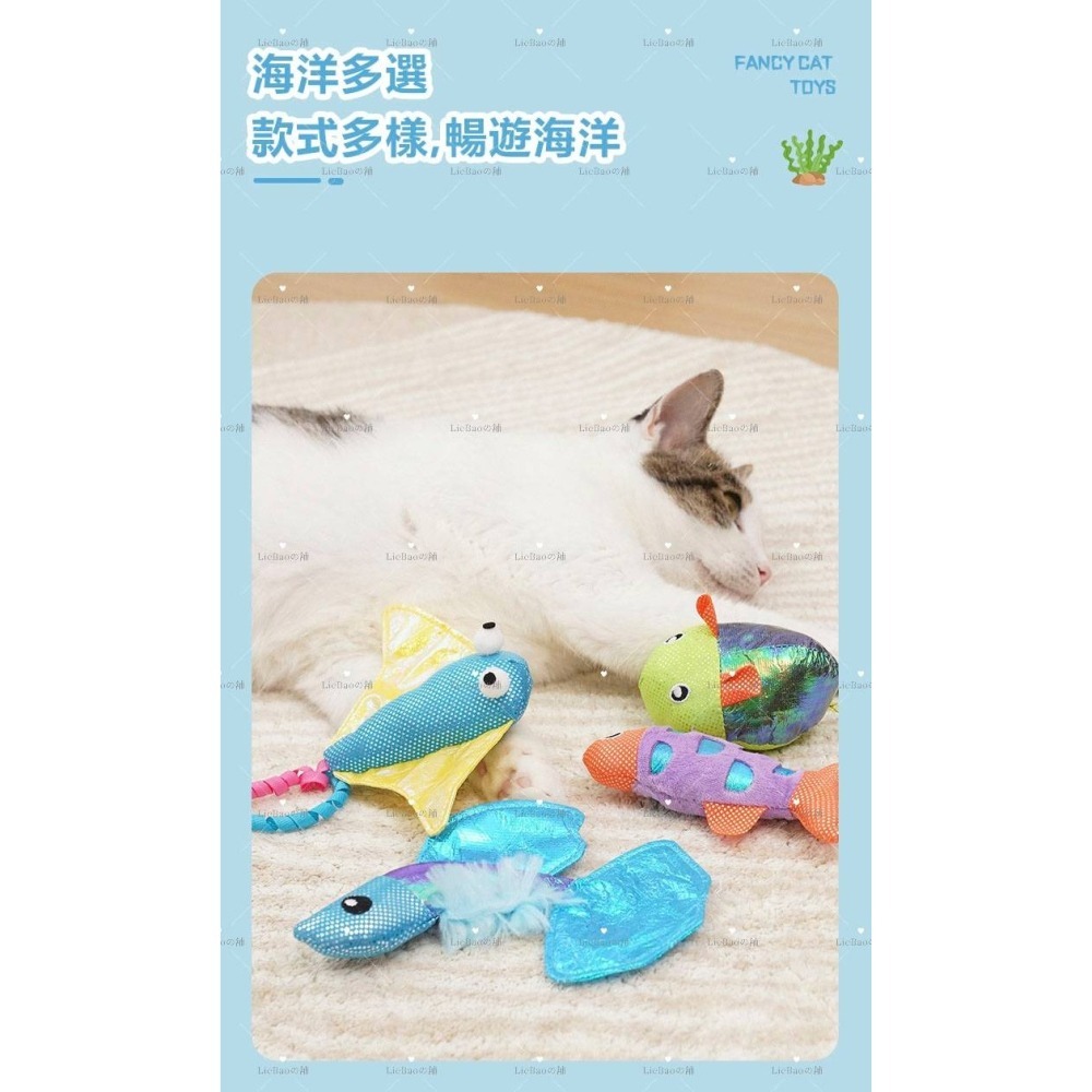 LieBaoの舖🐱台灣現貨🐱貓薄荷幻彩變色響紙海洋魚逗貓磨牙玩具🌱磨牙潔齒玩具🎨貓咪紓壓🎨自嗨解悶🎨貓玩具-細節圖11
