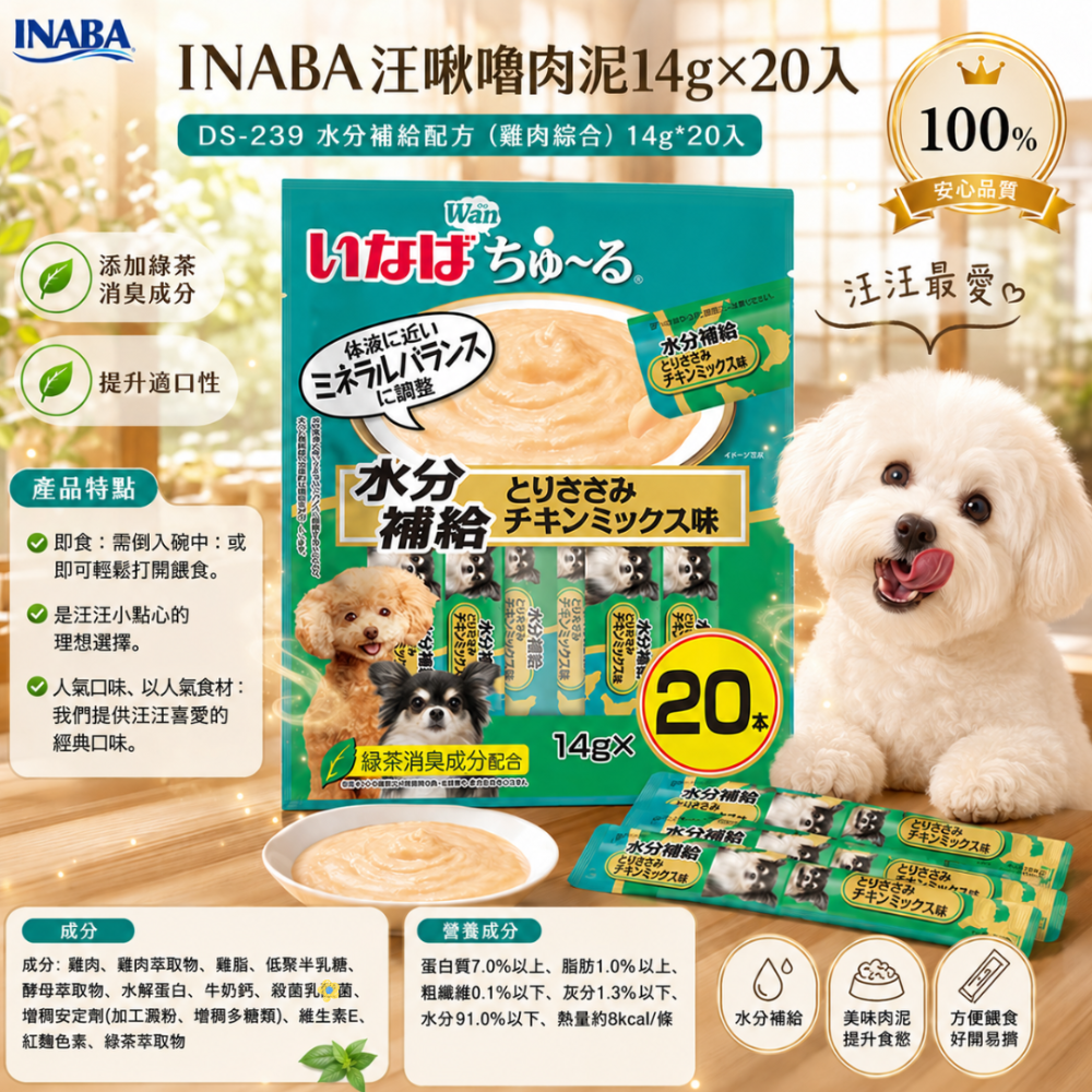 LieBaoの舖🐶犬肉泥🐶日本 INABA汪啾嚕肉泥14g×20入🍰綜合銀養食系列💖多款口味肉泥🍰狗肉泥條💖-規格圖10