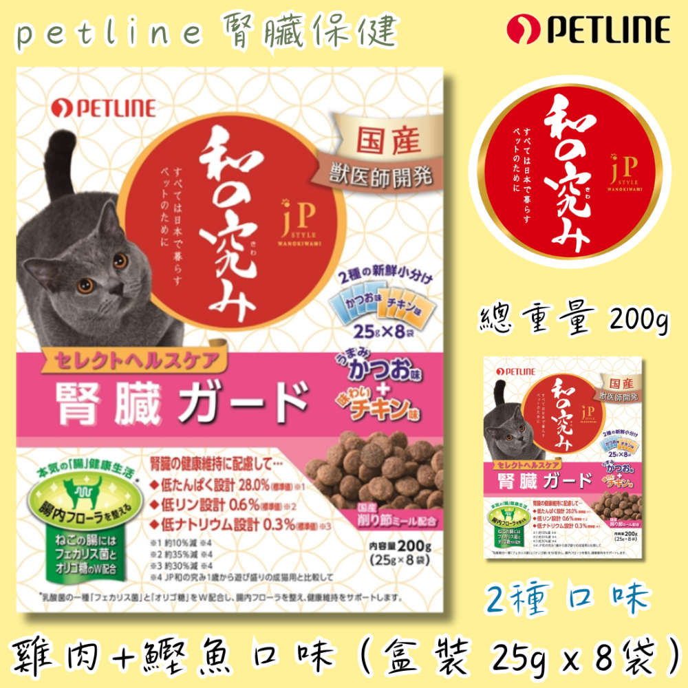 LieBaoの舖🐱現貨/貓咪腎臟保健🐱日清jP STYLE和之究 貓咪腎臟保健貓零食25g x 8袋🎉保健貓餅乾-規格圖7