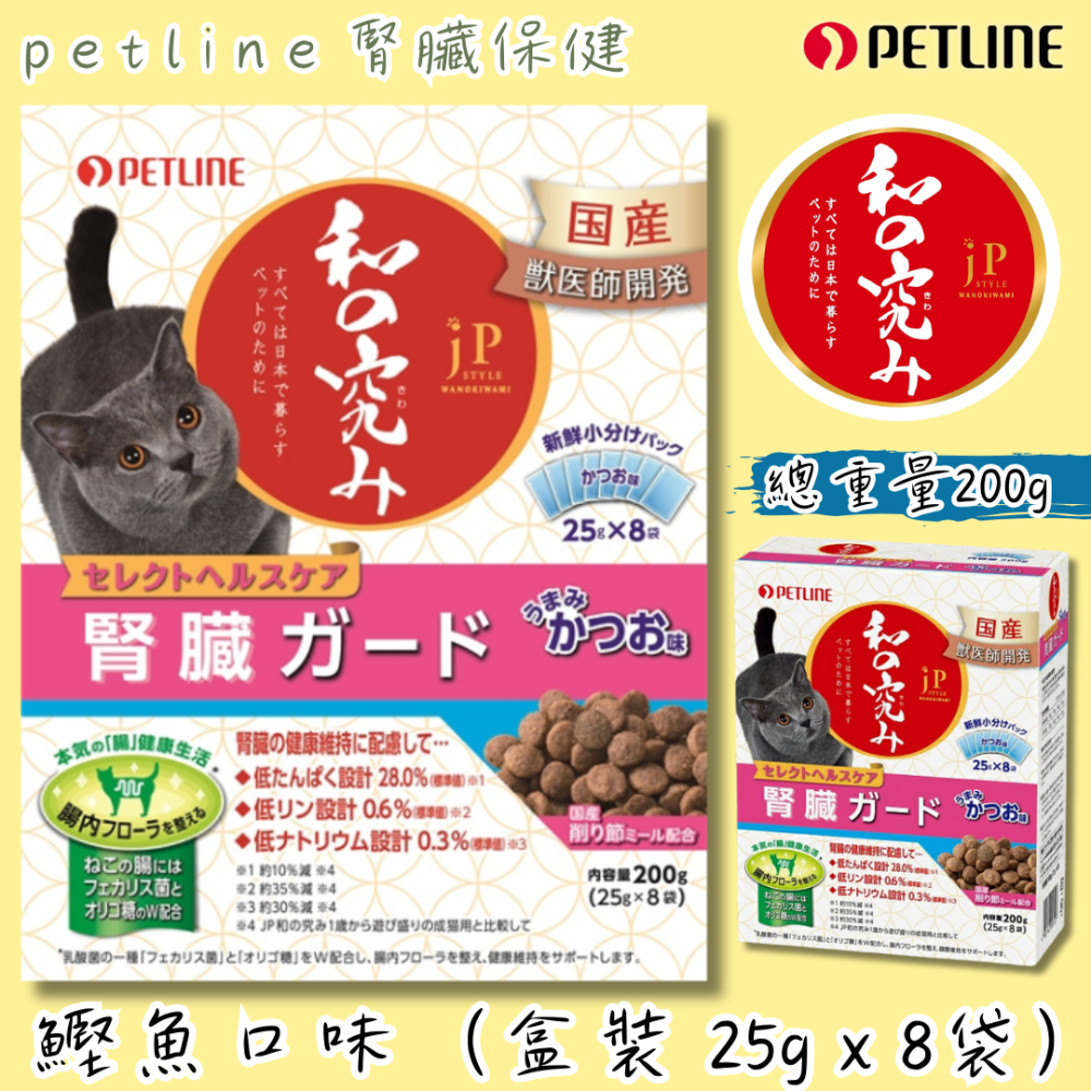 LieBaoの舖🐱現貨/貓咪腎臟保健🐱日清jP STYLE和之究 貓咪腎臟保健貓零食25g x 8袋🎉保健貓餅乾-規格圖7