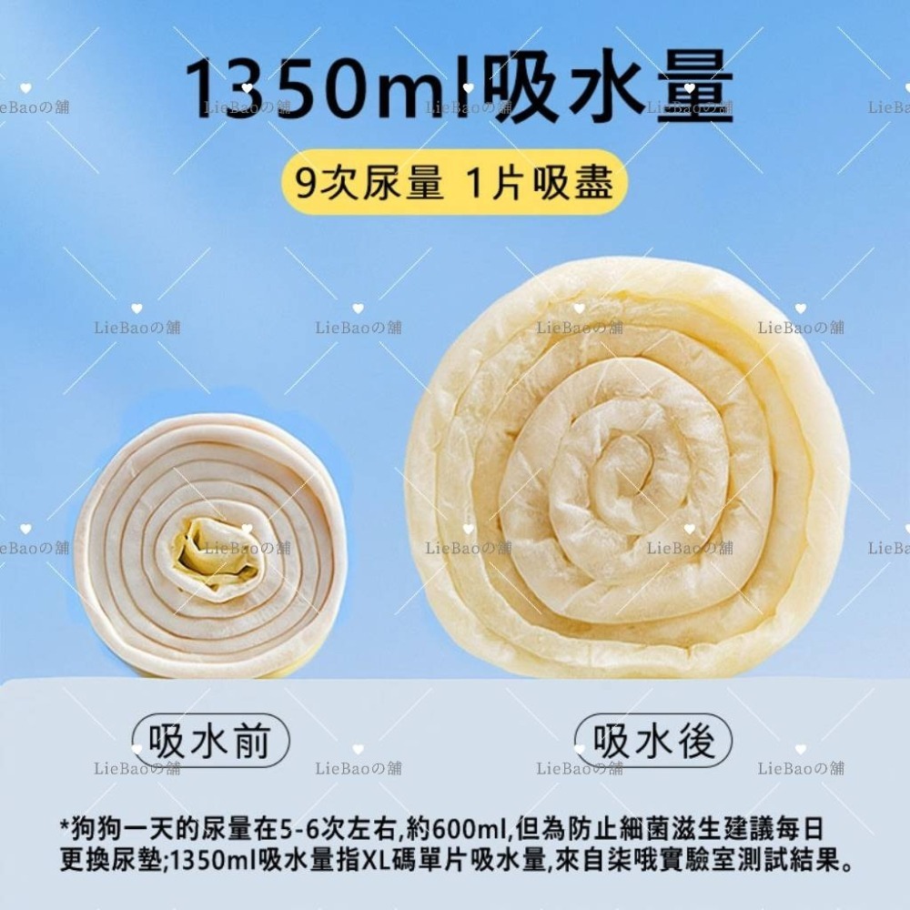 LieBaoの舖🐶犬用尿布墊🐱寵物特厚款防臭防漏超吸水尿墊💖特厚款狗狗尿布墊💖犬用尿墊💖喵星人尿墊💖強效吸收-細節圖3