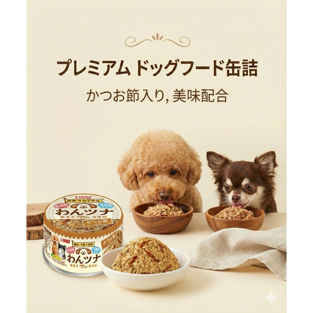 LieBaoの舖🐶犬罐頭🐶日本 INABA汪汪純魚罐85g🧡狗主食罐🧡狗罐頭🎉主食餐盒🎉INABA狗罐頭🧡-細節圖3