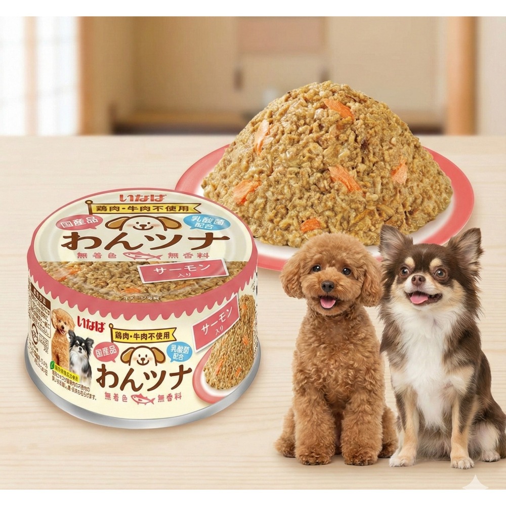 LieBaoの舖🐶犬罐頭🐶日本 INABA汪汪純魚罐85g🧡狗主食罐🧡狗罐頭🎉主食餐盒🎉INABA狗罐頭🧡-細節圖8