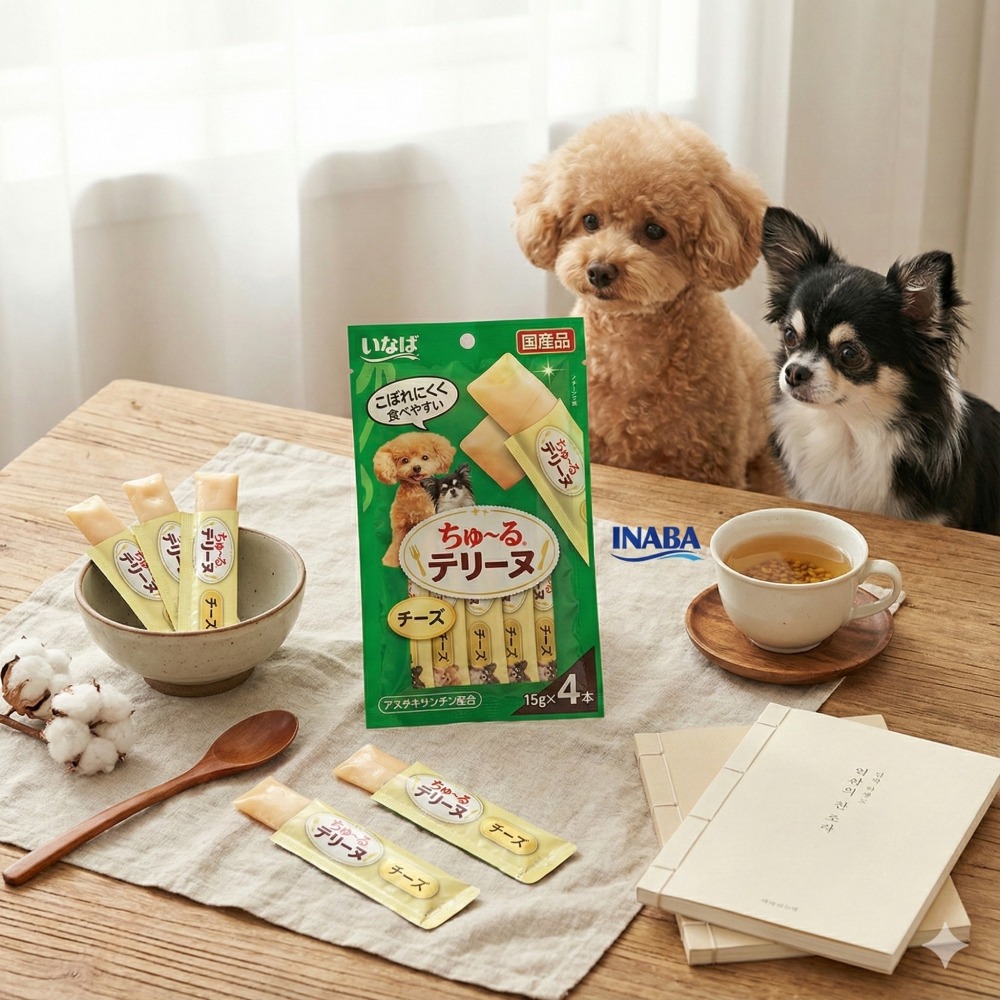 LieBaoの舖🐶犬肉泥🐶日本 INABA 汪啾嚕肉泥 綿綿系列15g*4入💖狗狗肉泥條💖狗狗零食💖犬肉泥條-細節圖8