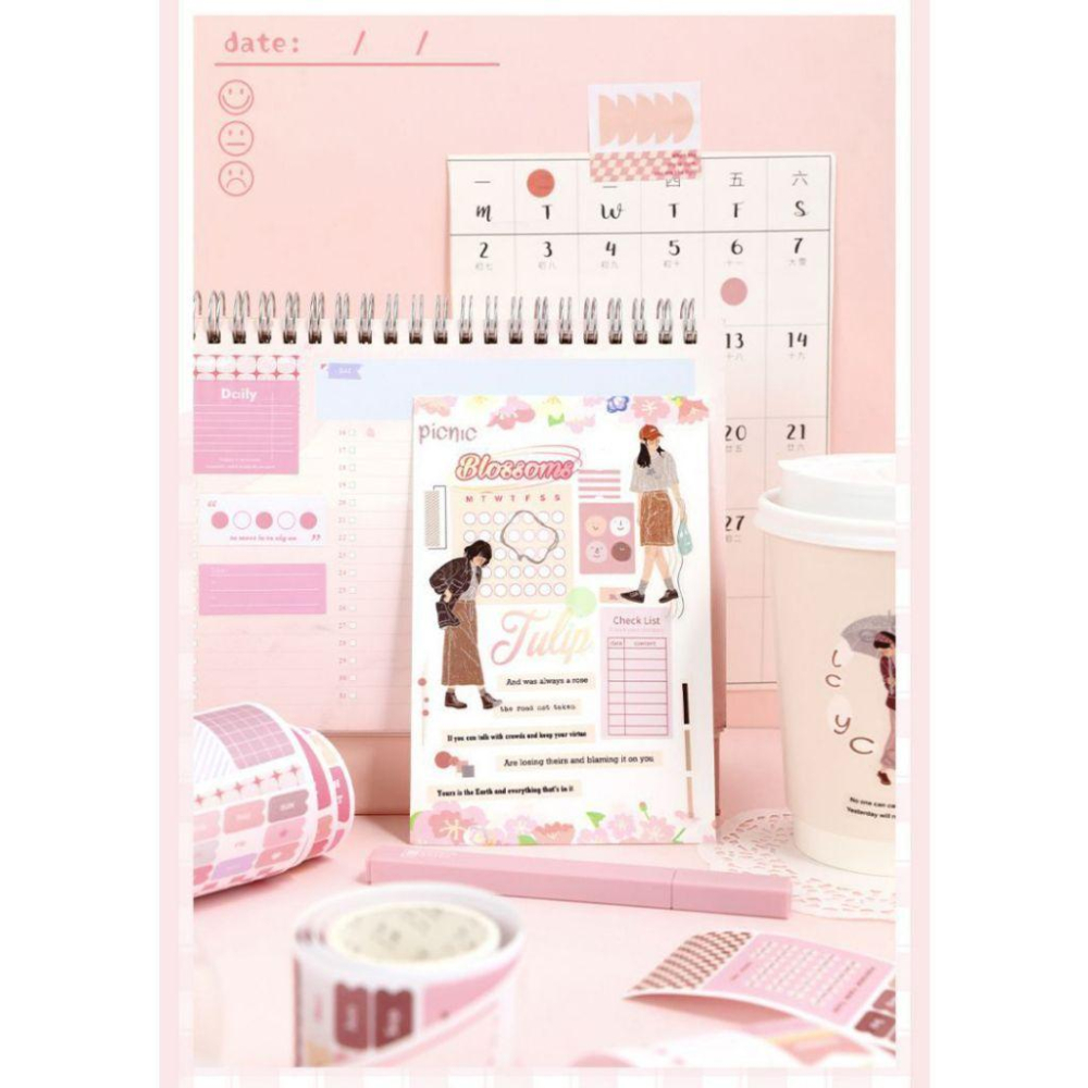 起司家🧀台灣現貨 芯陌 韓系元素模切紙膠帶 韓系手帳 韓風 簡約 INS拼貼 手帳貼紙 韓系拼貼 手帳拼貼 手帳素材-細節圖5