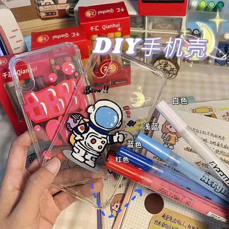 起司家🧀台灣現貨 壓克力顏料筆 壓克力筆 丙烯顏料筆 丙烯馬克筆 咕卡裝飾 高光筆 油漆筆 彩繪手機殼畫筆 彩繪筆-細節圖2