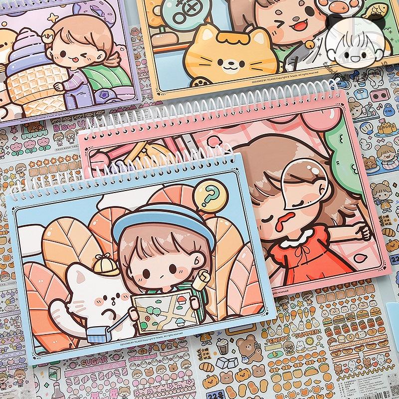 起司家🧀台灣現貨 提拉多離型紙本 手帳膠帶 貼紙素材 收納冊 紙膠帶 圖鑒本 分裝膠帶收納 離型紙本 離型本-細節圖2