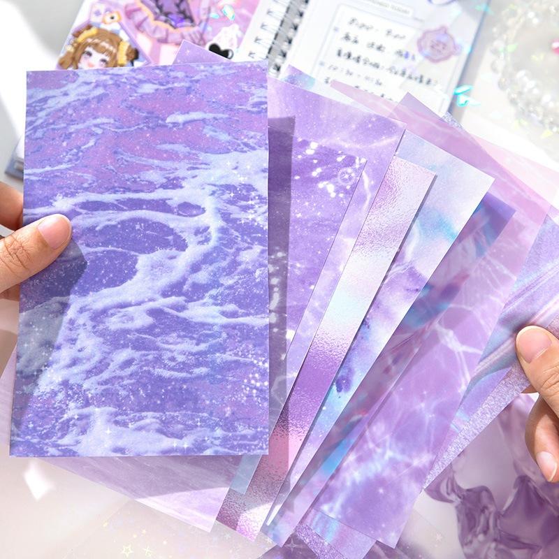 起司家🧀台灣現貨 芯陌 浪漫曲 流麻打底 咕卡打底紙 手帳 打底紙 韓風 可愛 咕卡 手帳 打底 貼紙 素材紙-細節圖9