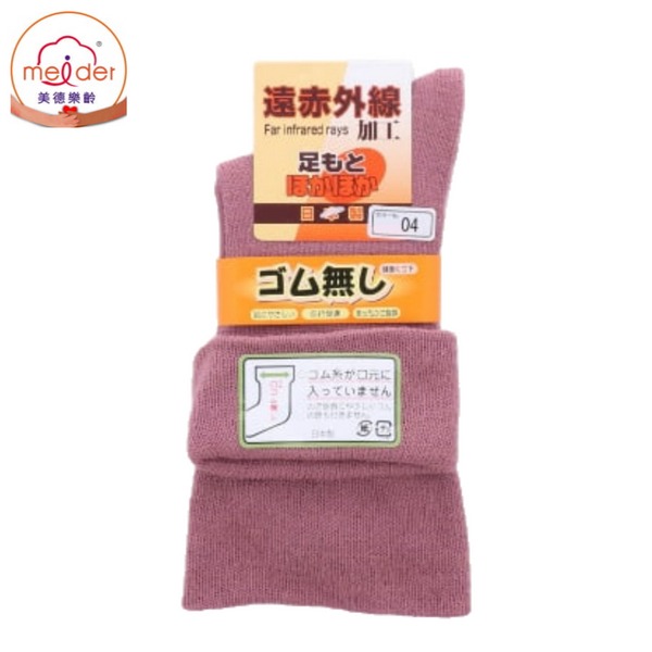日本製婦人「遠紅外線加工」足部友好健康毛襪-細節圖2