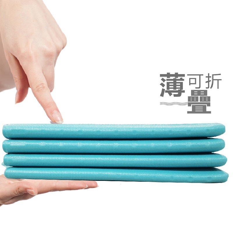 muva 環保八摺運動墊(湖水綠)-細節圖10